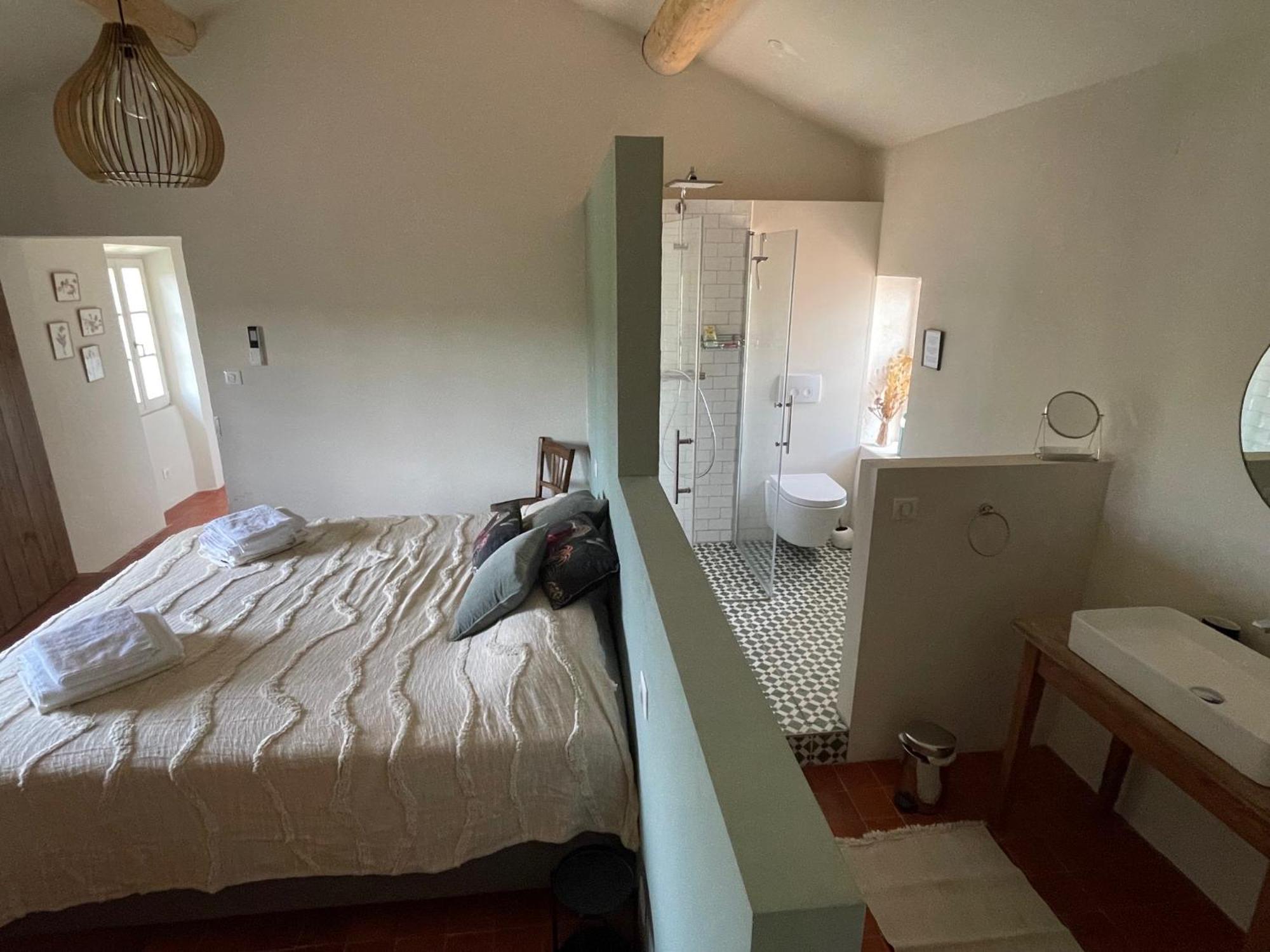 Provenzalisches Landhaus Les Martinets Am Fusse Des Mont Ventoux Villes-sur-Auzon エクステリア 写真