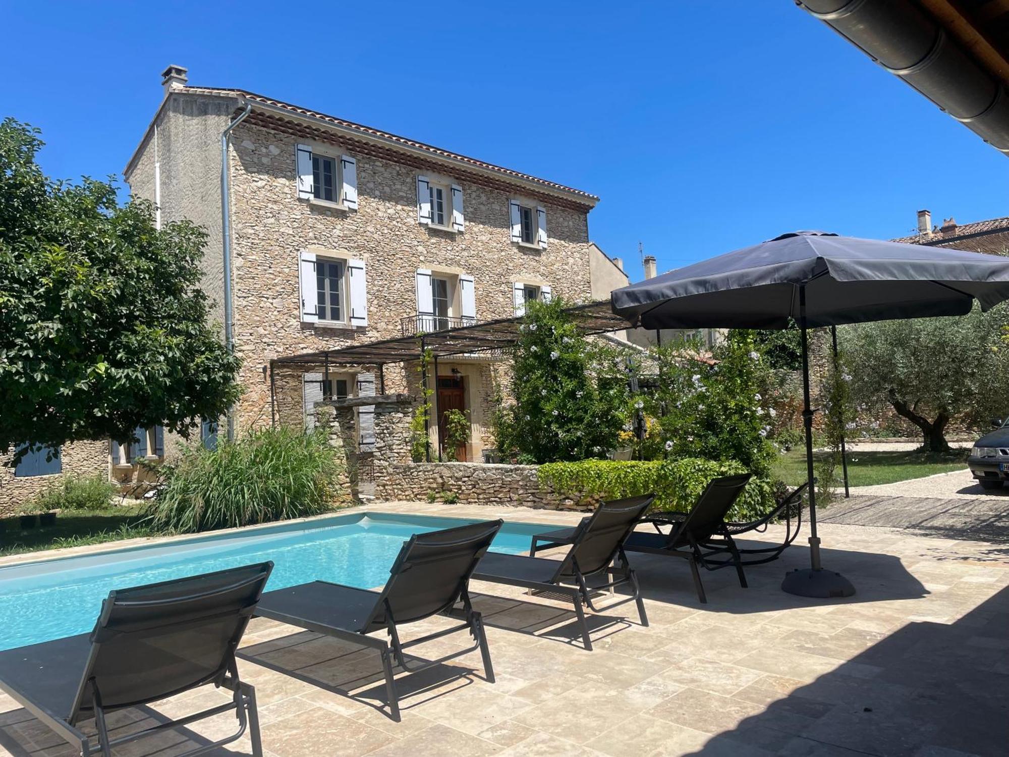 Provenzalisches Landhaus Les Martinets Am Fusse Des Mont Ventoux Villes-sur-Auzon エクステリア 写真