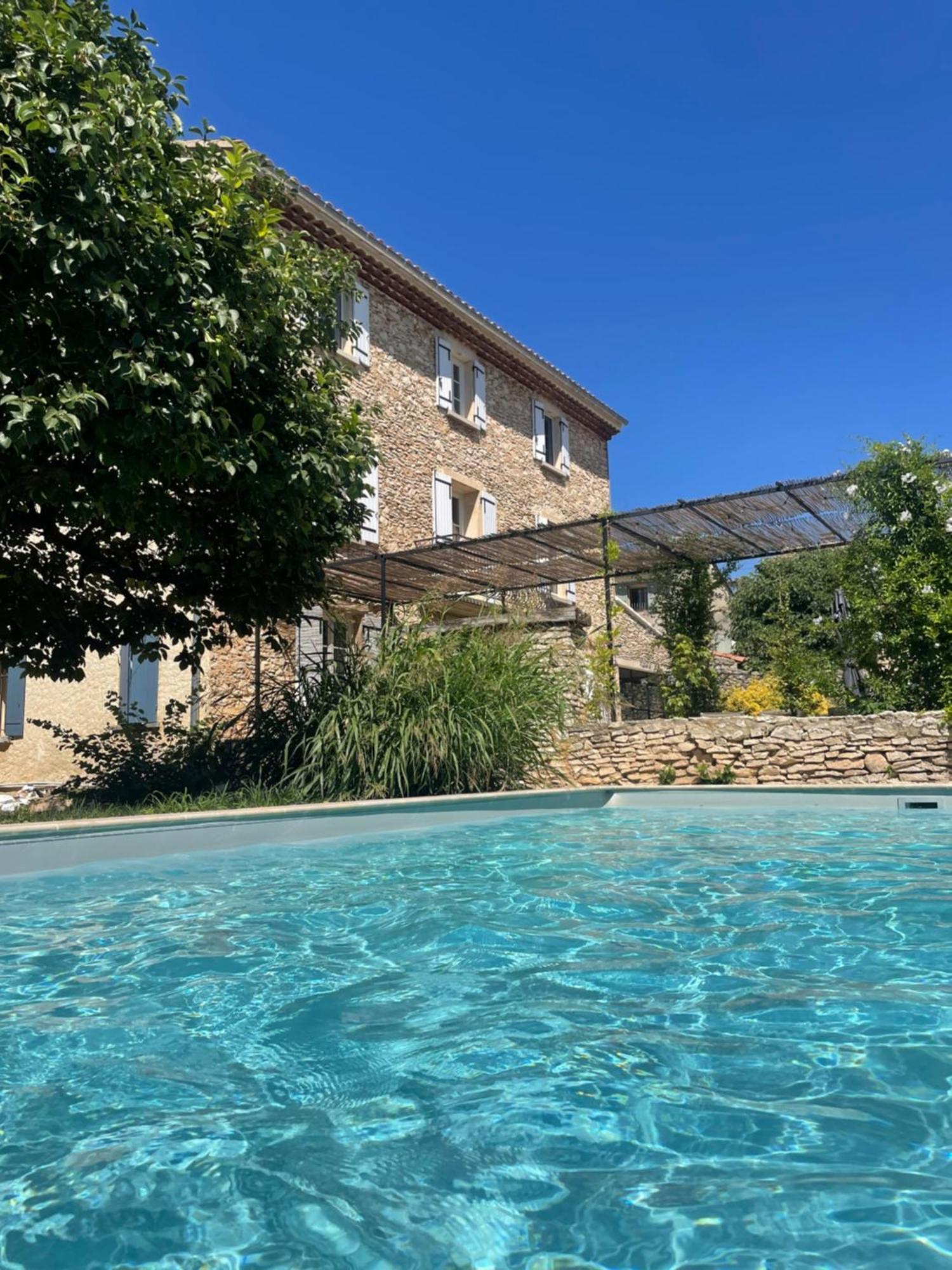 Provenzalisches Landhaus Les Martinets Am Fusse Des Mont Ventoux Villes-sur-Auzon エクステリア 写真